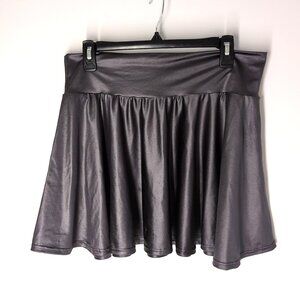 Coquetry Clothing Manta Ray Gray 15" Circle Cut Skirt XL silver skater NWOT